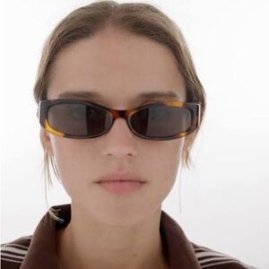 Massimo Dutti Small Elongated Tortoiseshell Sunglasses 7018/531